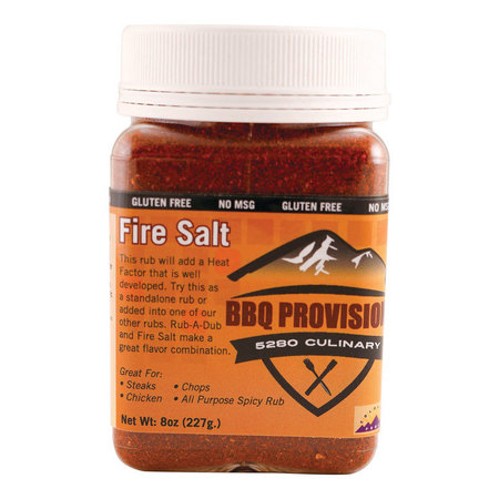 5280 CULINARY Bbq Rub Fire Salt 8Oz FIRESALTRUB-CS